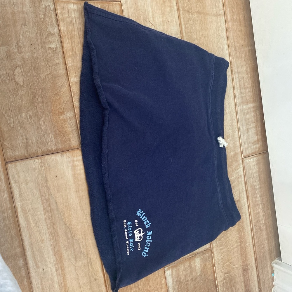 Navy Blue Skirt with White Logo